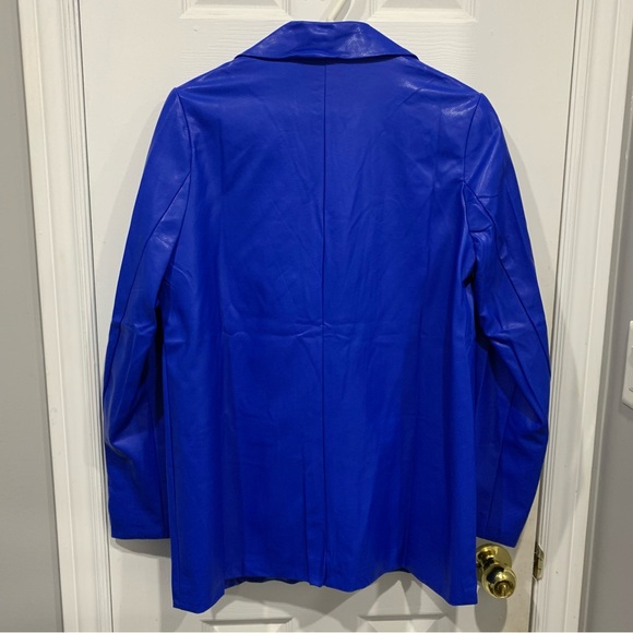 Fashion Nova Faux Leather Blazer - Picture 4 of 10